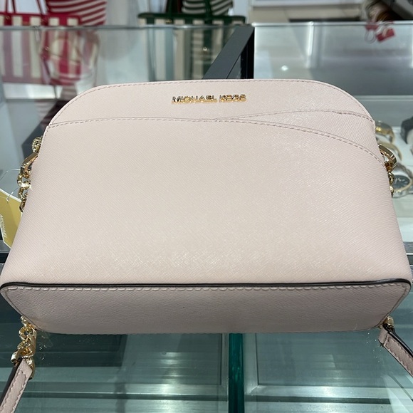 MICHAEL KORS 
Jet Set Travel Medium Dome Crossbody Bag XCROSS XBODY
Powder Blush - Picture 10 of 16